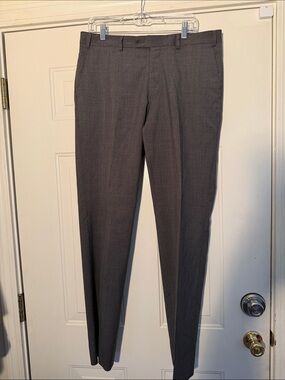 John Varvatos USA Men’s Houndstooth Wool Dress Pants Sz 36R